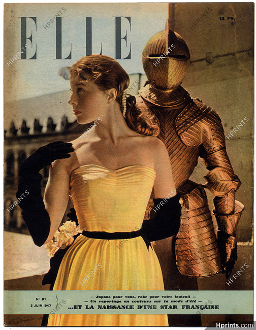 ELLE N°81 du 3 Juin 1947 Christian Dior Pierre Balmain
