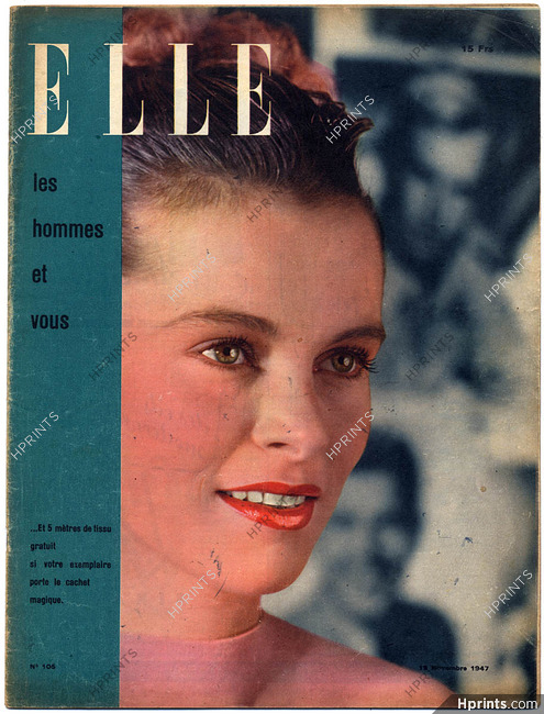 ELLE N°105 du 18 Novembre 1947 Christian Dior Balenciaga Pierre Robert Piguet, 24 pages