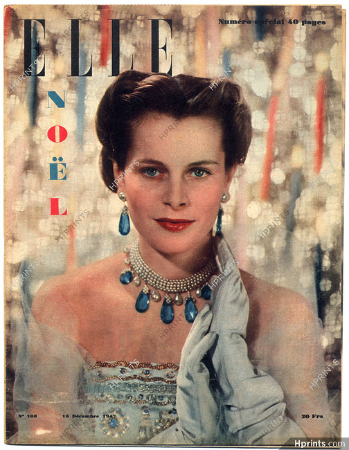 ELLE N°108 du 16 Décembre 1947 Christian Dior Jacques Fath Maggy Rouff