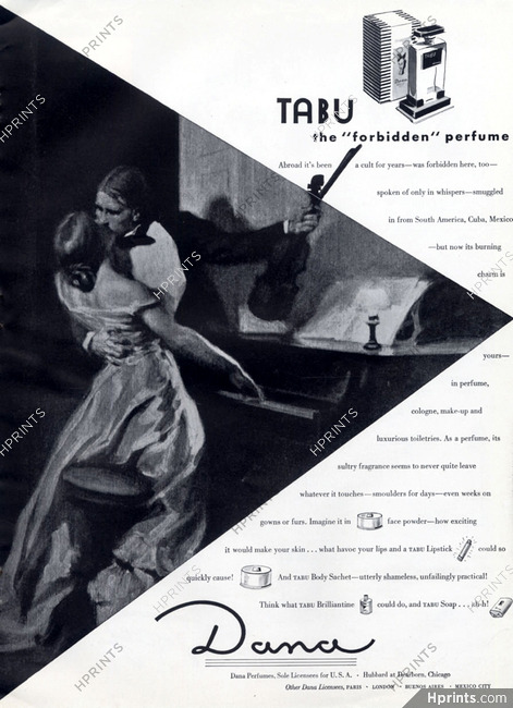 Dana (Perfumes) 1942 Tabu