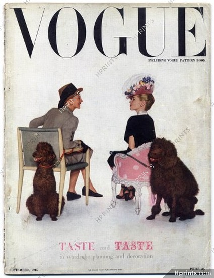 British Vogue September 1945 Taste and Taste in Wardrobe Planning and Decoration