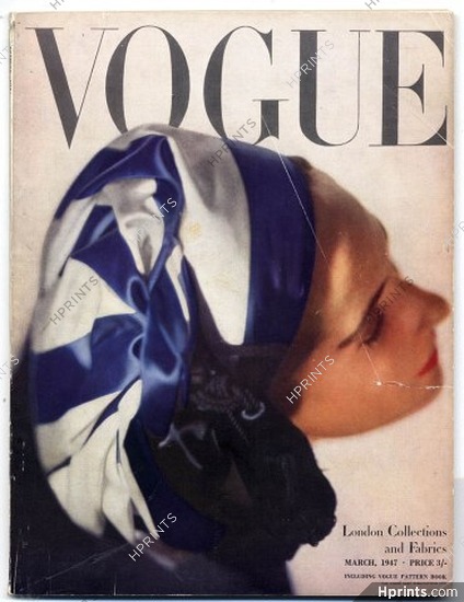 British Vogue March 1947 London Collections and Fabrics