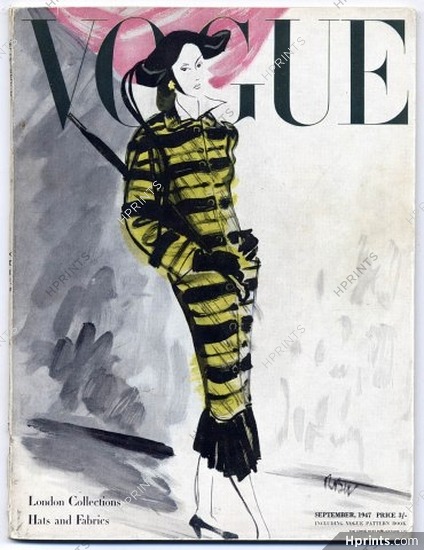 Vogue British UK September 1947 Bouët-Willaumez, London