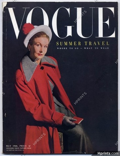 British Vogue May 1948 Summer Travel John Ward Anthony Denney, 108 pages