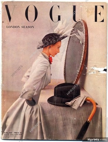 British Vogue June 1948 London Season Norman Parkinson Edward Bawden René Bouché
