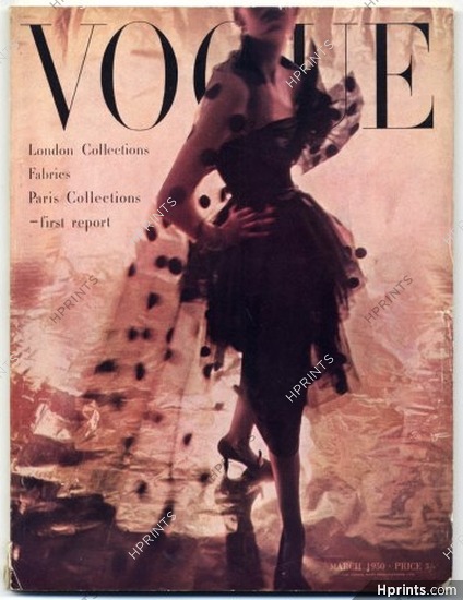 British Vogue March 1950 London and Paris Collections Picasso Molyneux Eric Norman Parkinson, 176 pages