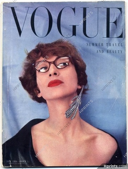 British Vogue May 1950 Paris Drama, Spain by Salvador Dali, Norman Parkinson, 176 pages