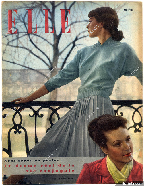 ELLE N°124 du 6 Avril 1948, 24 pages