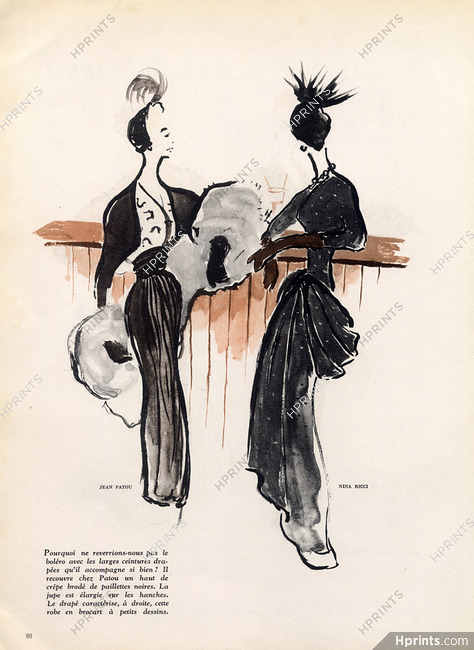 Jean Patou & Nina Ricci 1948 Simone Brousse