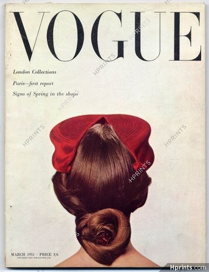 British Vogue March 1951 Norman Parkinson London and Paris Collections, 176 pages
