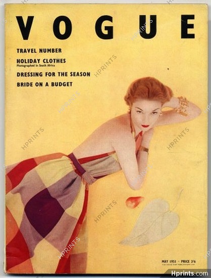 British Vogue May 1951 South Africa Hartnell, 184 pages