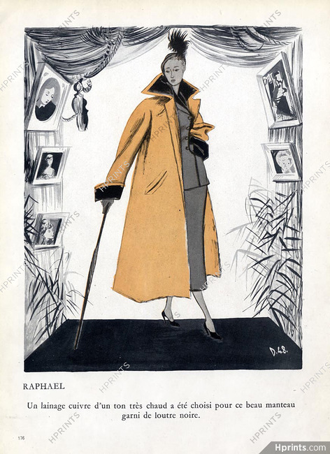 Raphaël 1948 Winter Coat, André Delfau