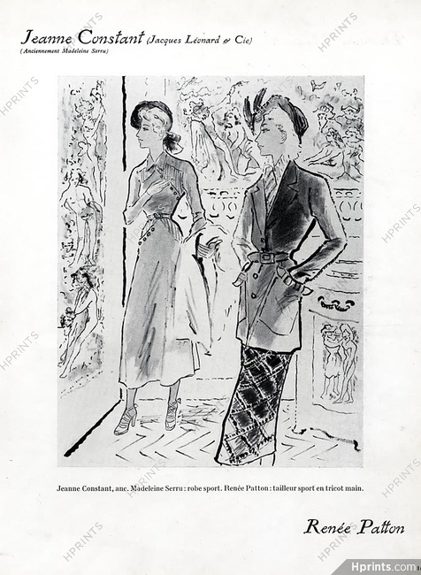 Renée Patton & Jeanne Constant 1947 Robes "Sport" Roger Descombes