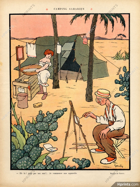 Charles Genty 1910 Camping Saharien