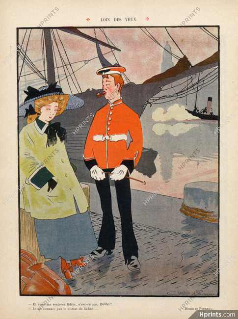 Charles Pourriol 1909 "Loin des Yeux" Sailor