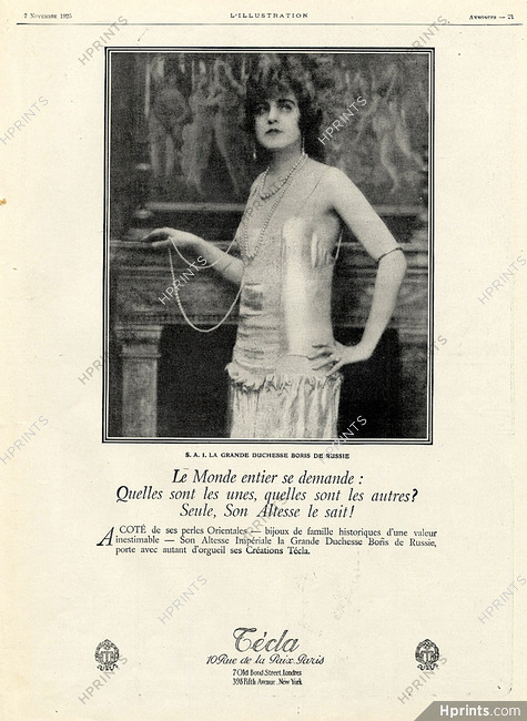 Técla 1925 Necklace Pearls Duchesse Boris de Russie