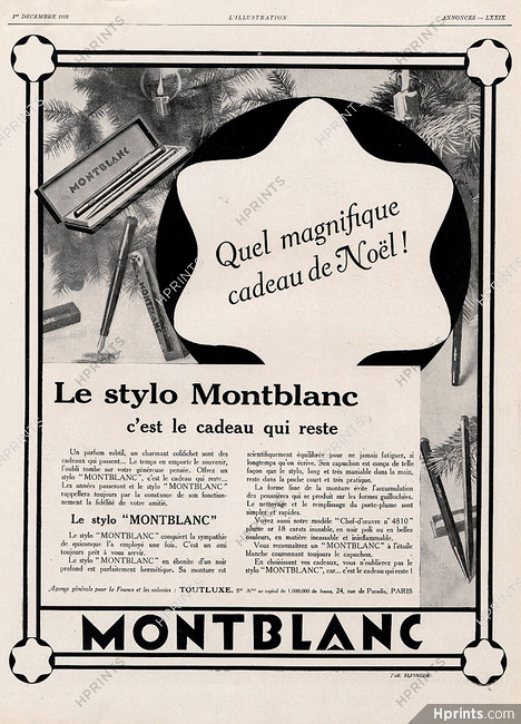 Montblanc 1928 Christmas