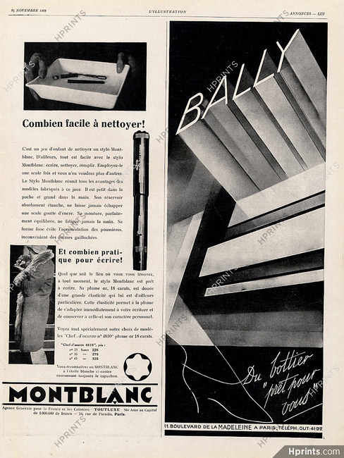 Montblanc & Bally (Shoes) 1928