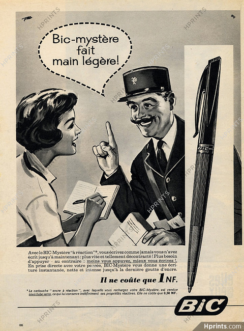 Chuleta clásica con boli bic.  Bad advertisements, Advertisement examples,  Bic pens