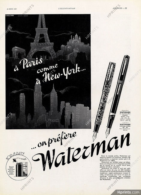 Waterman 1939 Eiffel Tower, New York City