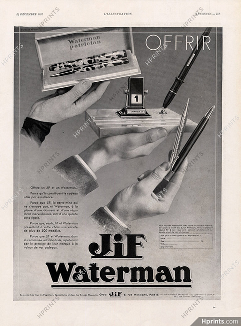 JIF Waterman 1932