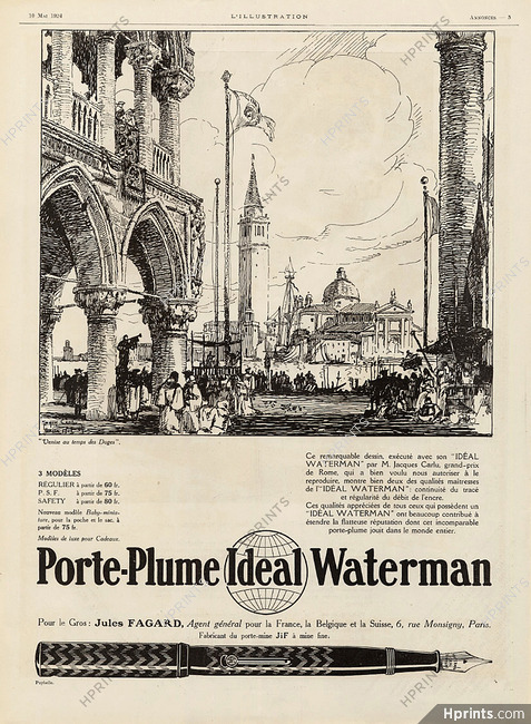 Waterman 1924 Venice, Jacques Carlu