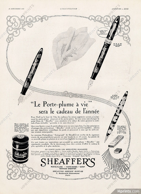 Sheaffer's 1931