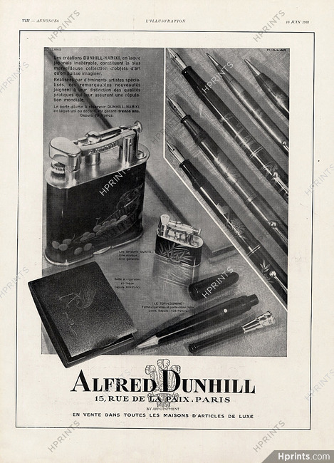 Alfred Dunhill (Lighter & Pens) 1931 Namiki Laque Japonaise
