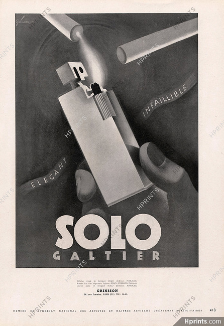 Solo Galtier 1947 Boris Grinsson, Lighter
