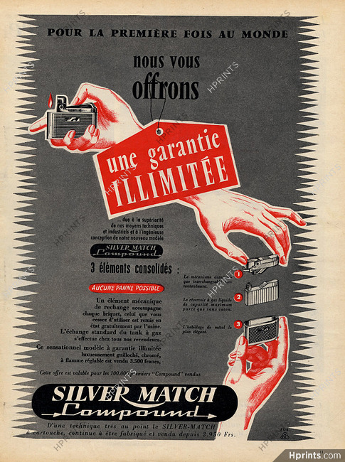 Silver Match 1962 Lighter