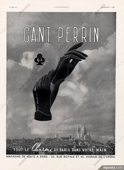 Perrin (Gloves) 1937 Sacré-Coeur, Photo Sougez
