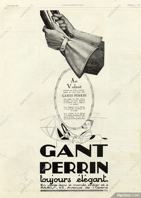 Perrin 1924 Gant pour Auto, Gloves