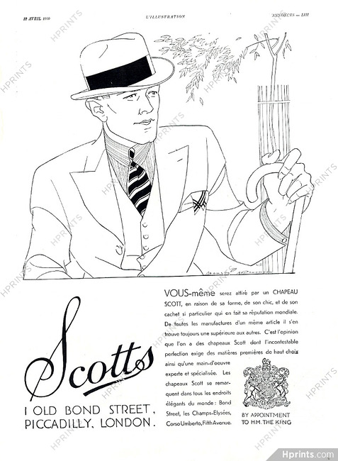 Scotts (Men's Hats) 1930 Dawson Thomson