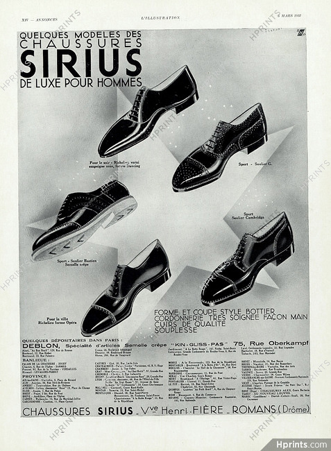 Sirius 1932 Shoes for Man André Harfort