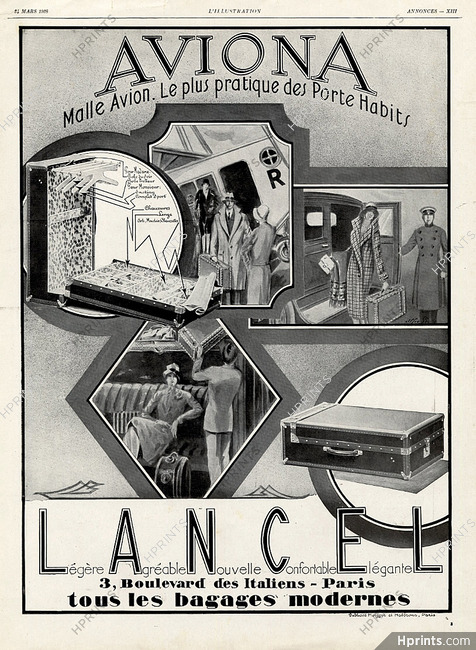 Lancel (Airplane Luggage) 1928 Malle Avion, Aviona