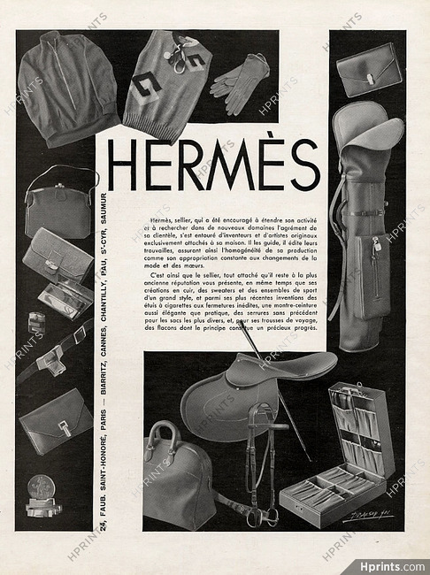 Hermès 1930 Leather Goods, Saddlery, etc...