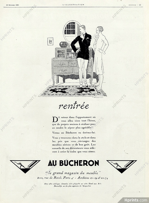 Au Bûcheron 1925 René Vincent