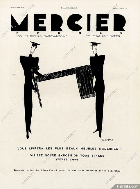 Mercier Frères 1930 Decorative Arts Bellhop