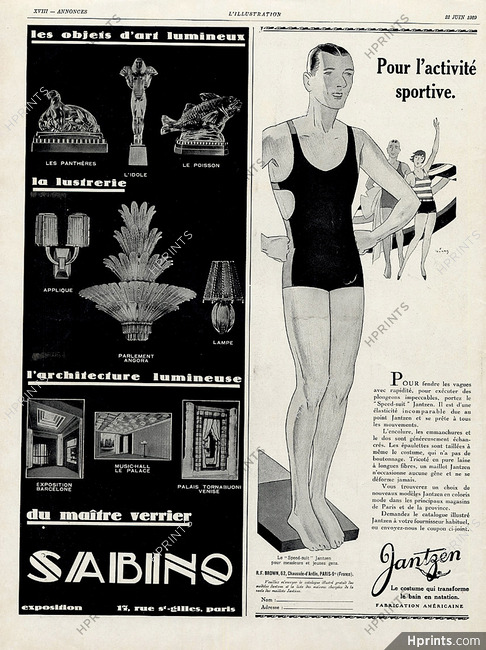Sabino - Verrier d'Art (Luminaires) 1929
