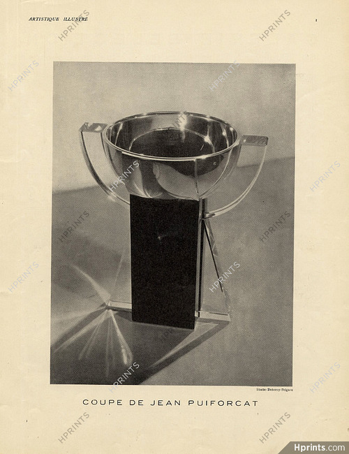 Jean Puiforcat (Silversmith) 1935 Art Deco, Studio Deberny Peignot