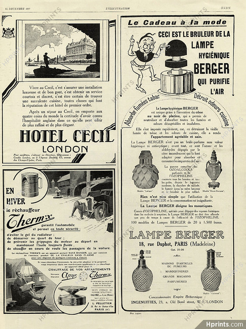 Lampe Berger 1927