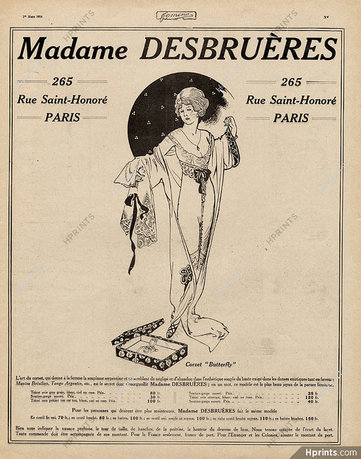 Madame Desbruères (Corsetmaker) 1914 A Jeanne d'Arc