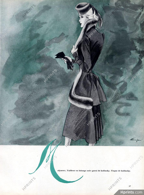 Molyneux 1941 Winter Suit, Léon Bénigni