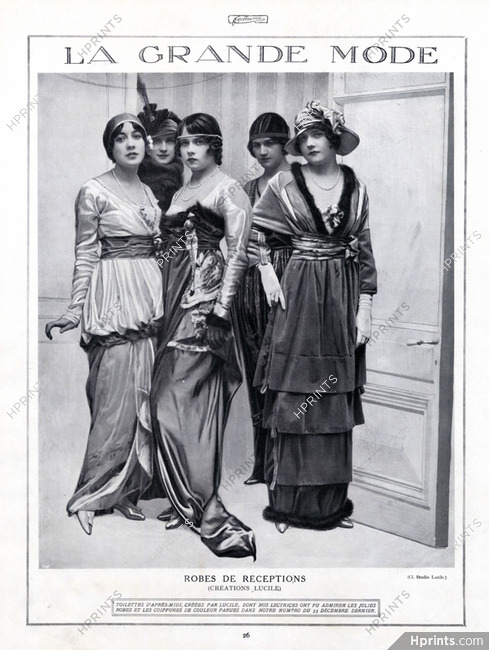 Lucile (Lady Duff Gordon) 1914 Evening Gown
