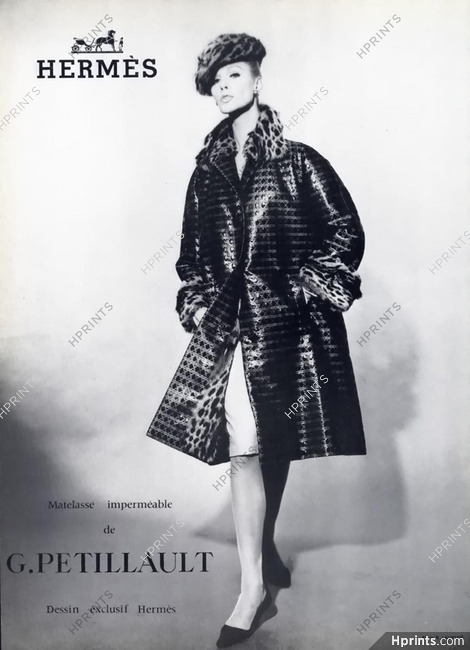 Hermès (Couture) 1964 Photo Robert Laurent, G. Petillault