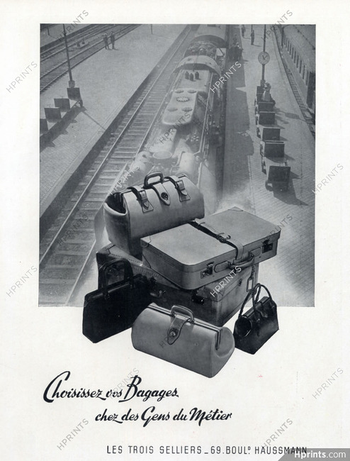 Les Trois Selliers 1950 Luggage