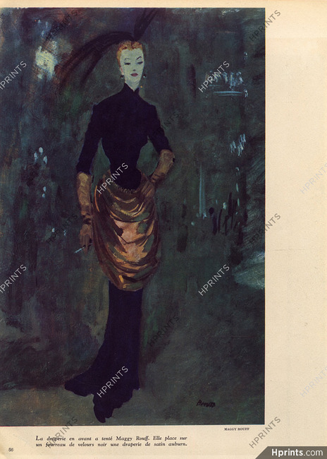 Maggy Rouff 1948 Evening Gown, Eduardo Garcia Benito
