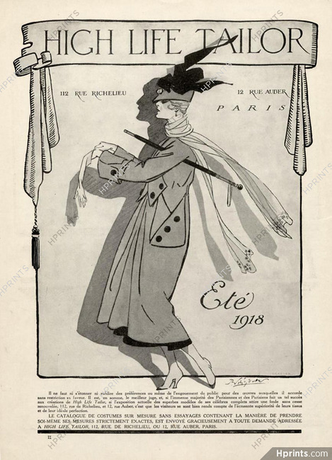 High Life Tailor 1918 René Préjelan