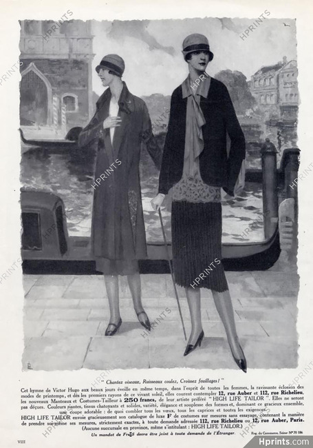 High Life Tailor 1926 Venice
