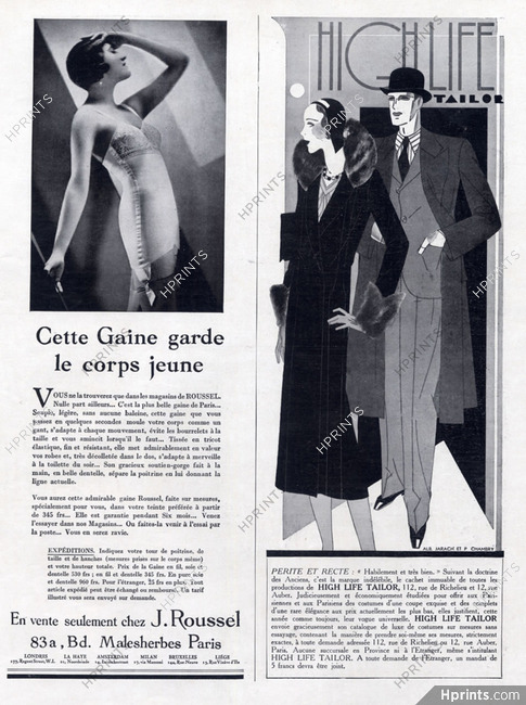 High Life Tailor & Roussel (Girdle) 1930 Alb. Jarach & Chambry